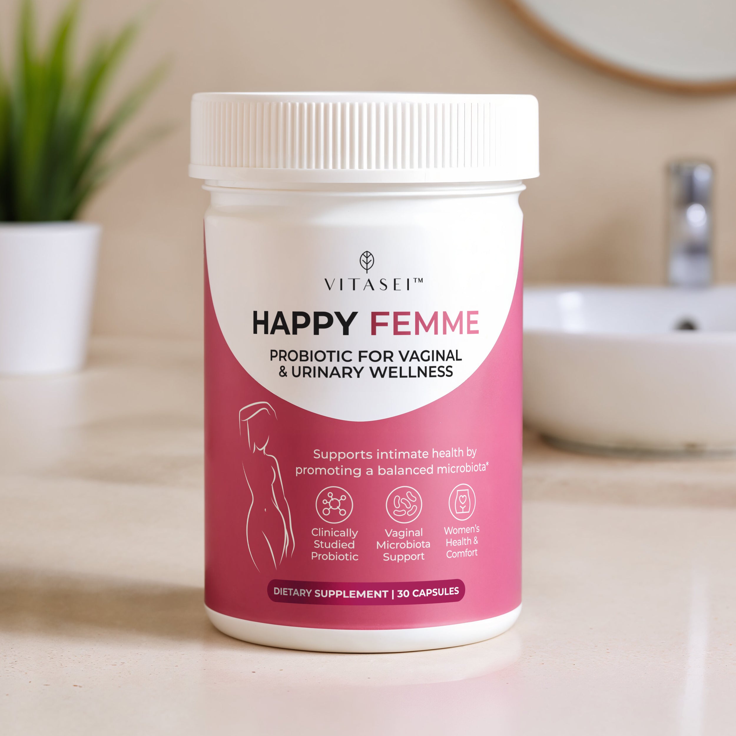 Happy Femme – Probiotic for Vaginal Microbiome & Intimate Balance