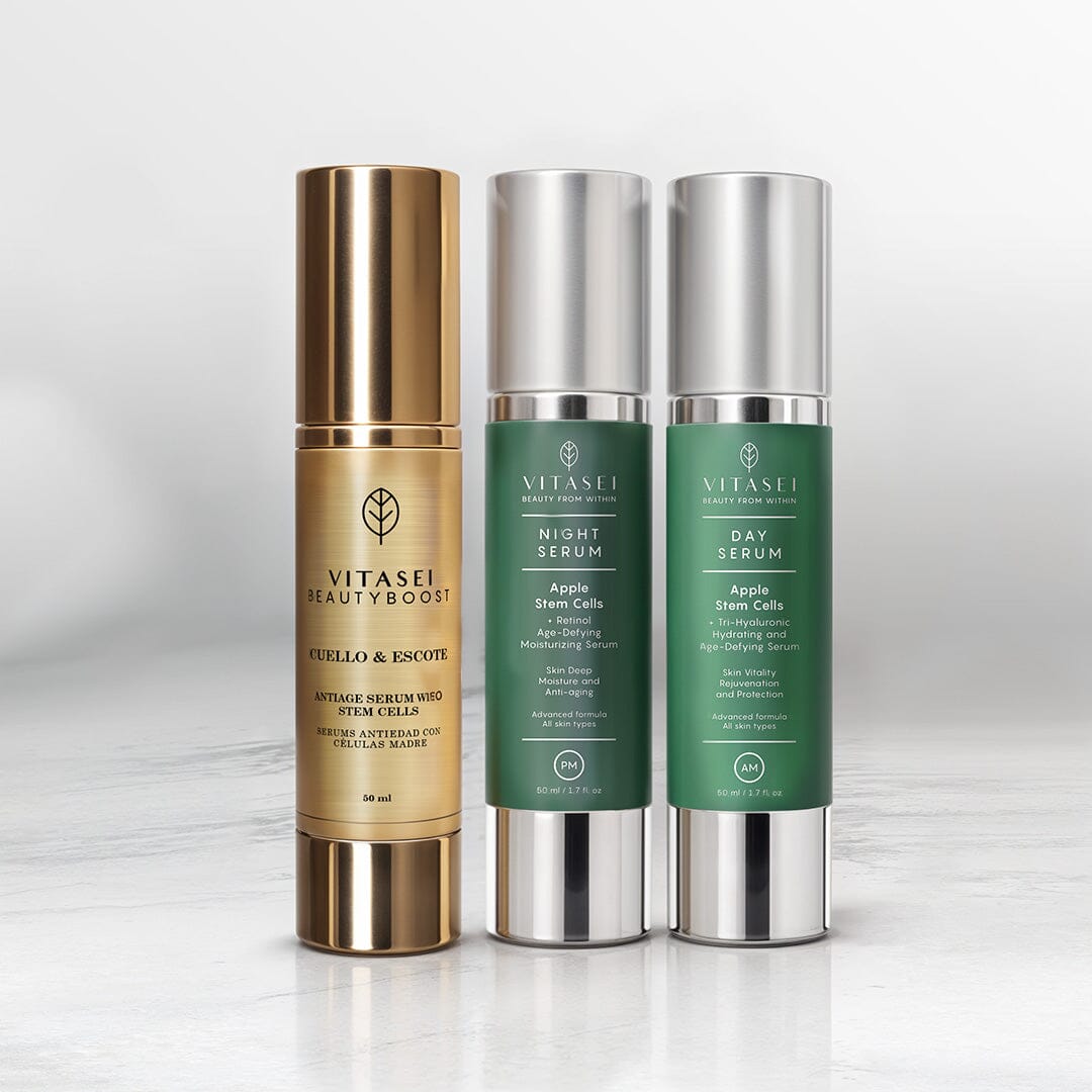 Bundle, Day and Night Facial Serums With Apple Stem Cell +