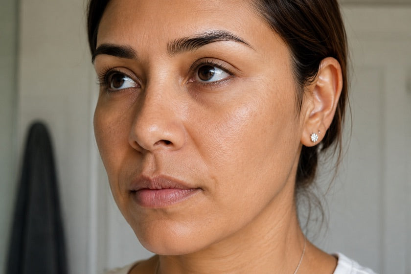 Nelly después de Astroderma — tono más uniforme, manchas atenuadas