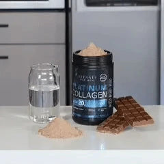 Chocolate Collagen Peptides for Men with BCAA´S and Whey Protein + Kerabless Hair Growth Complex