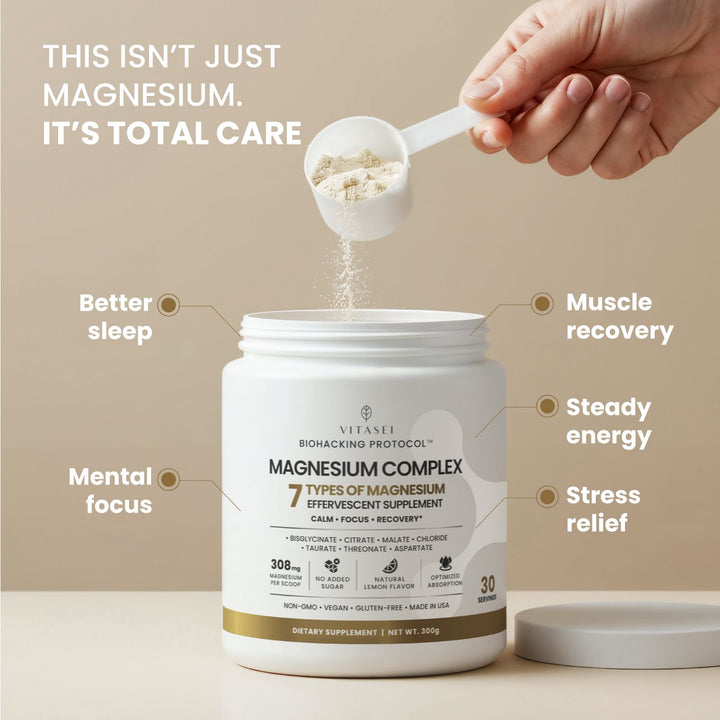 Magnesium Total Care | 7 Types of Magnesium for Calm, Focus and Recovery