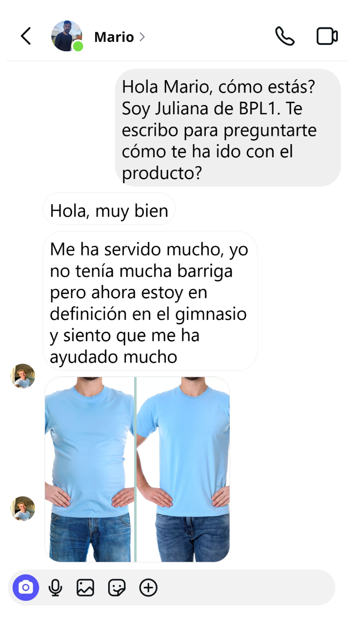Testimonio WhatsApp BPL1