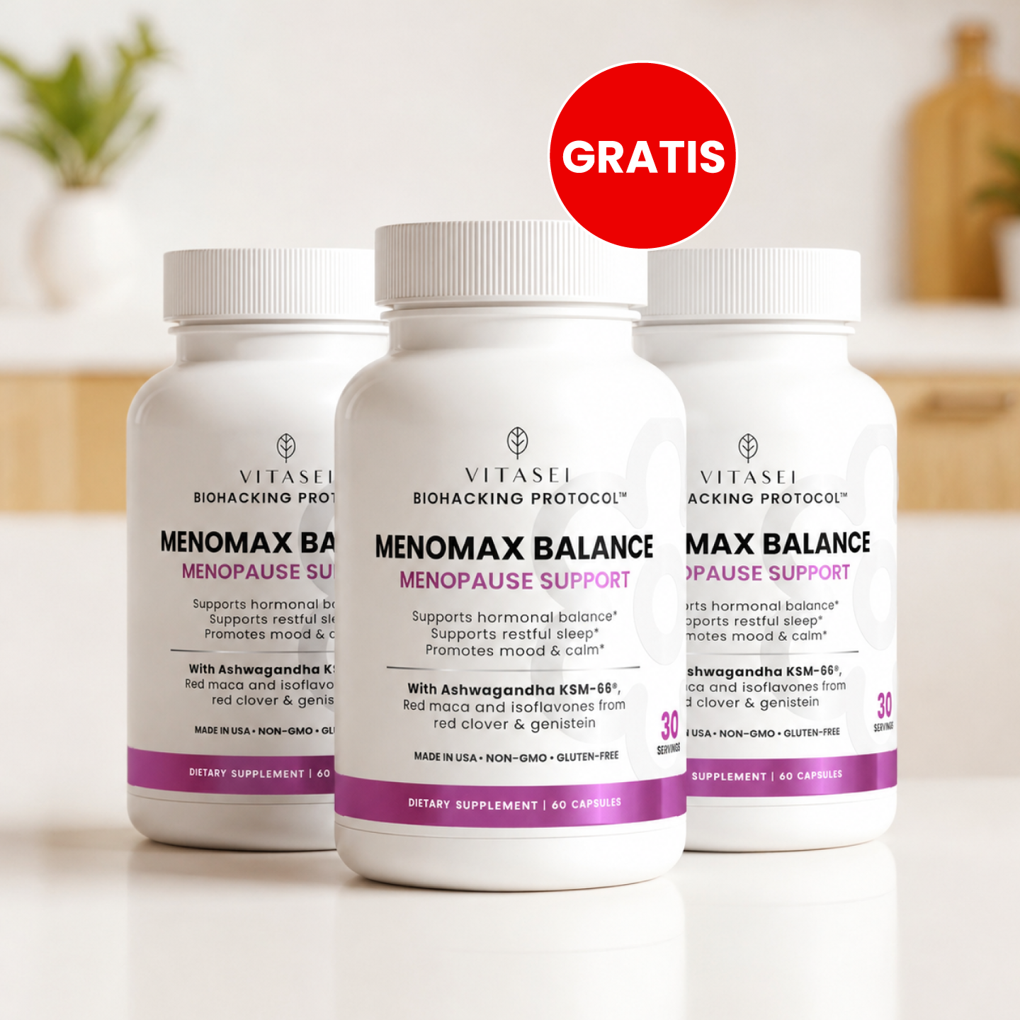 Menomax Balance Pay 2 Get 3 - Menopause Support, Hormonal Balance, Cal ...