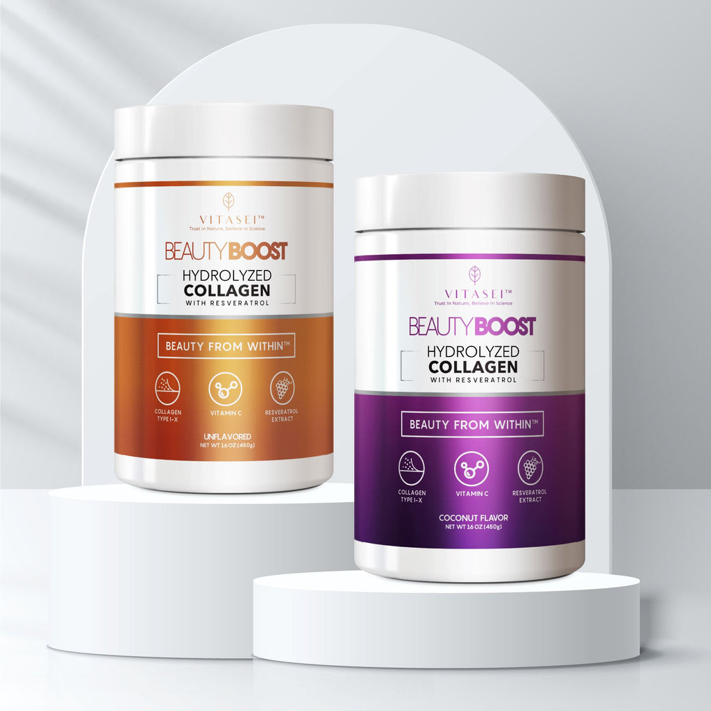 Collagen Peptides with Resveratrol Duo - Coconut Flavor and Unflavored Bundle