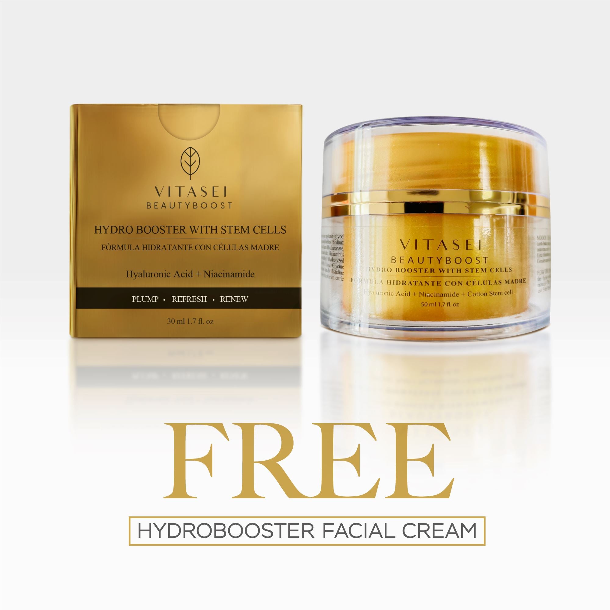 KIT DAY AND NIGHT FACIAL SERUM + DAY AND NIGHT EYE CONTOUR AND GET 1 HYDROBOOSTER FREE