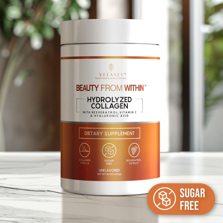 Unflavored Collagen Peptides with Resveratrol and Hyaluronic Acid