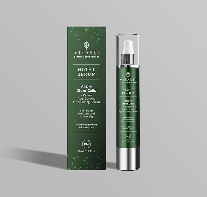 Night Retinol Age-Defying Moisturizing facial Serum With Apple Stem Cell extract