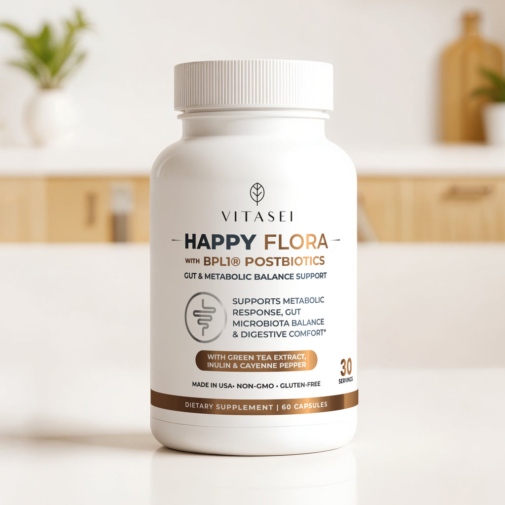 Happy Flora with BPL1® Postbiotics - Gut & Metabolic Balance Support
