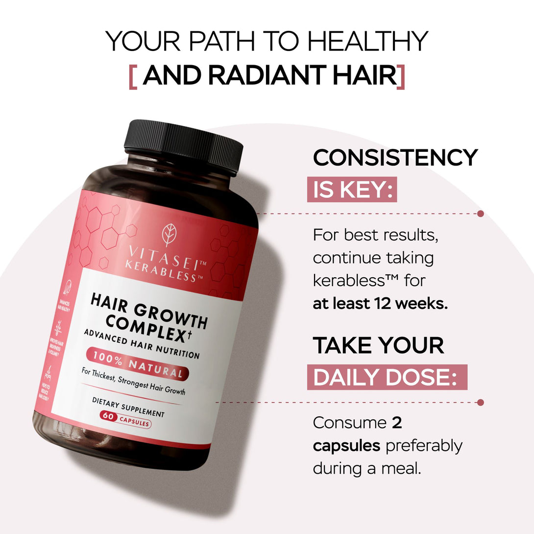 Kerabless Hair Growth Complex for Thickest and Strongest Hair Growth