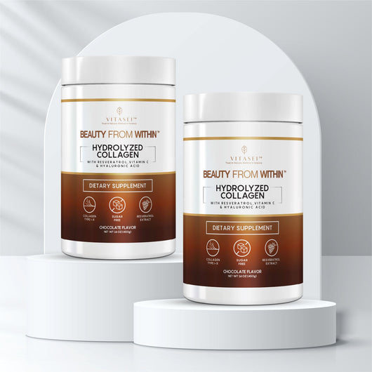 Collagen Peptides with Resveratrol Duo - 2 Chocolate Flavor Bundle