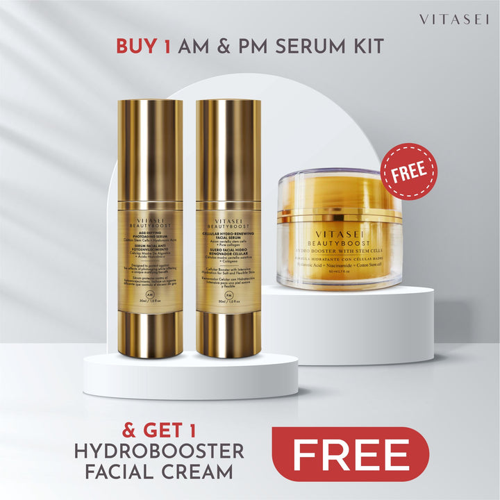 Women's Month Sale Combo Day And Night Facial Serum Kit + Hydrobooster Free