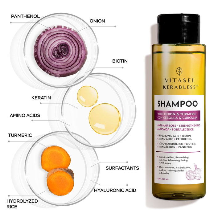 SHAMPOO KERABLESS WITH ONION AND TUMERIC