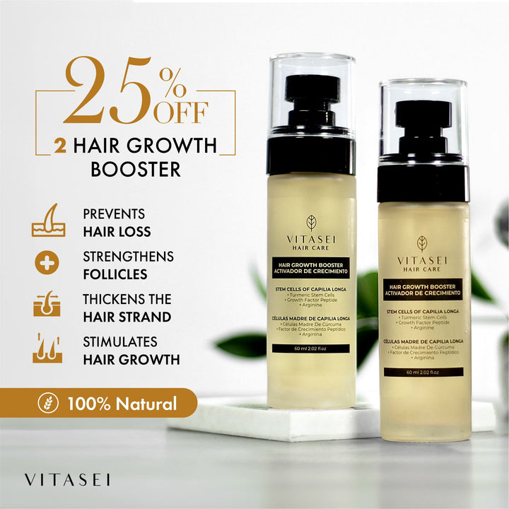 Kit x 2 Hair Growth Booster Bundle with Capilia Longa Stem Cells