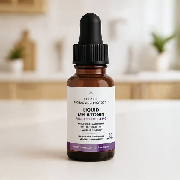 Liquid Melatonin 3 mg – Fast-Acting Sleep Support for Restful Nights