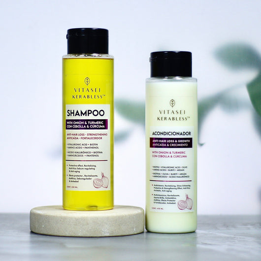 KIT KERABLESS SHAMPOO + CONDITIONER WITH ONION AND TUMERIC