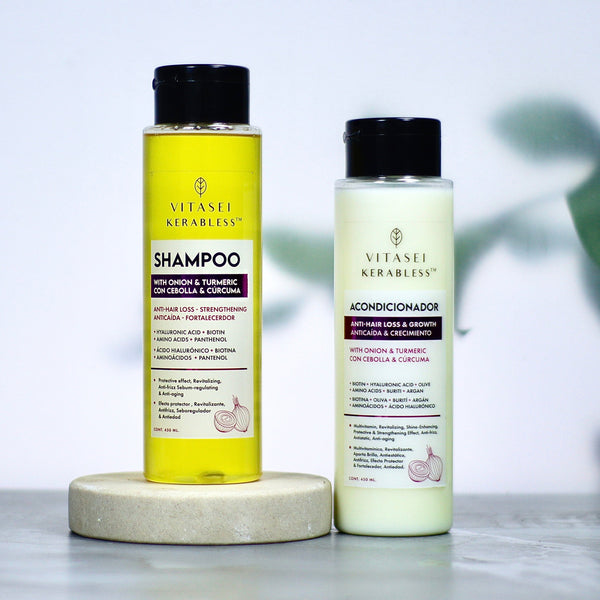 KIT KERABLESS SHAMPOO + CONDITIONER WITH ONION AND TUMERIC