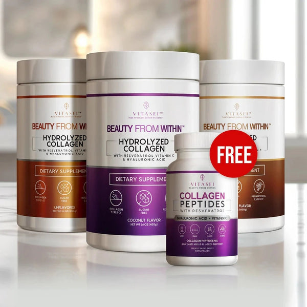 BEST DEAL - BUY 3 COLLAGEN POWDERS, GET COLLAGEN CAPSULES FOR FREE