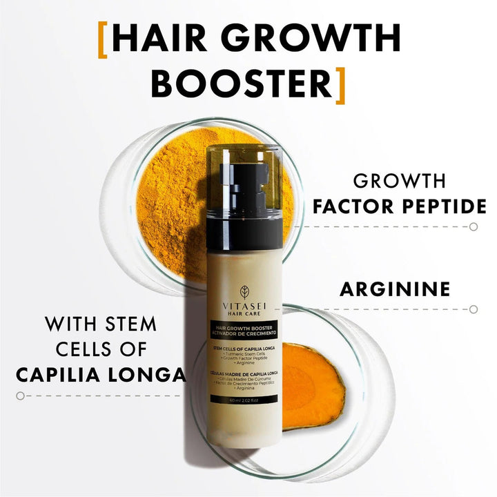 Kit shampoo + conditioner with onion and turmeric + Hair Growth Spray Capilia Longa Stem Cells