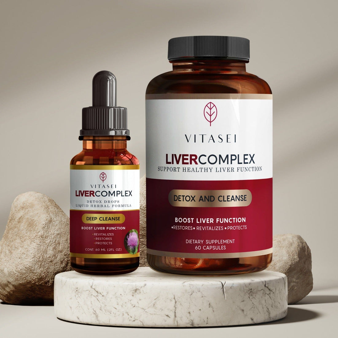 LIVER CLEANSER DROPS + LIVERCOMPLEX CLEANSE AND DETOX