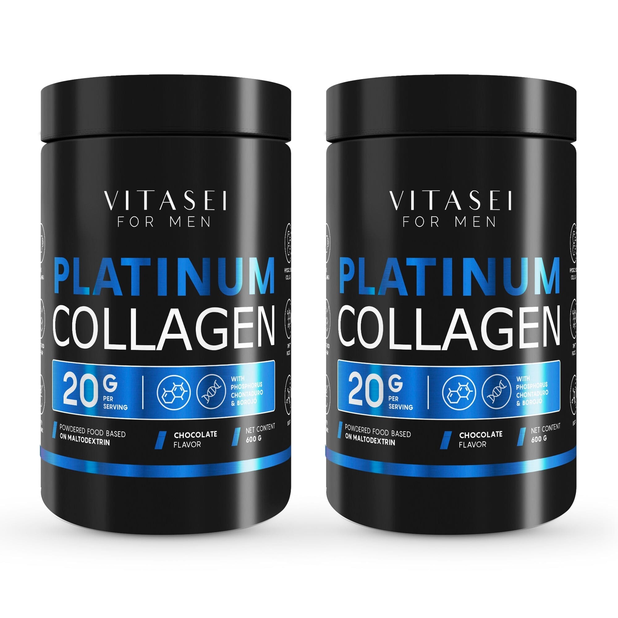IPST HSC COLLAGEN PlatinumSOLUTION 2箱セット Chocolate Collagen Peptides Duo for Men with BCAA´S and Whey