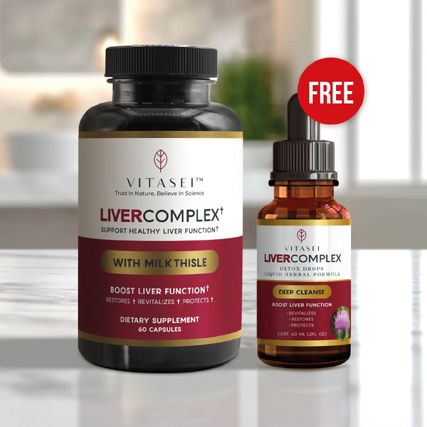 LiverComplex daily support with capsules & get FREE fast-absorbing drops