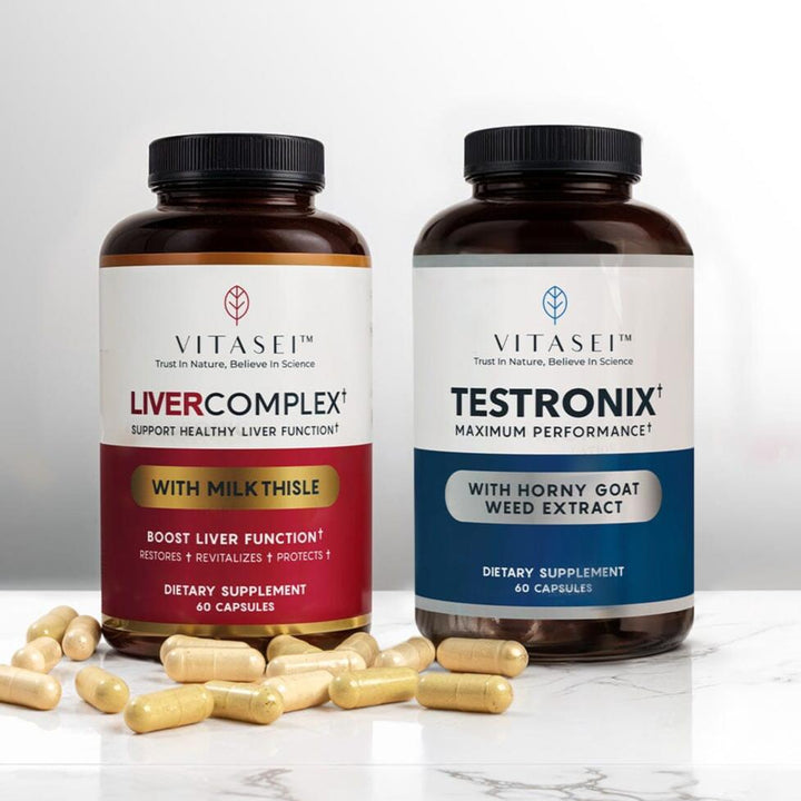 Bundle Livercomplex for liver support + Testronix for enhanced performance