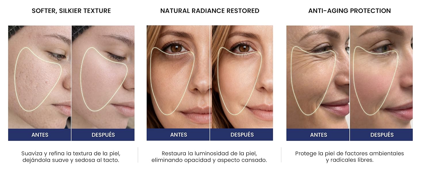 Astroderma — Antes y Después en el rostro