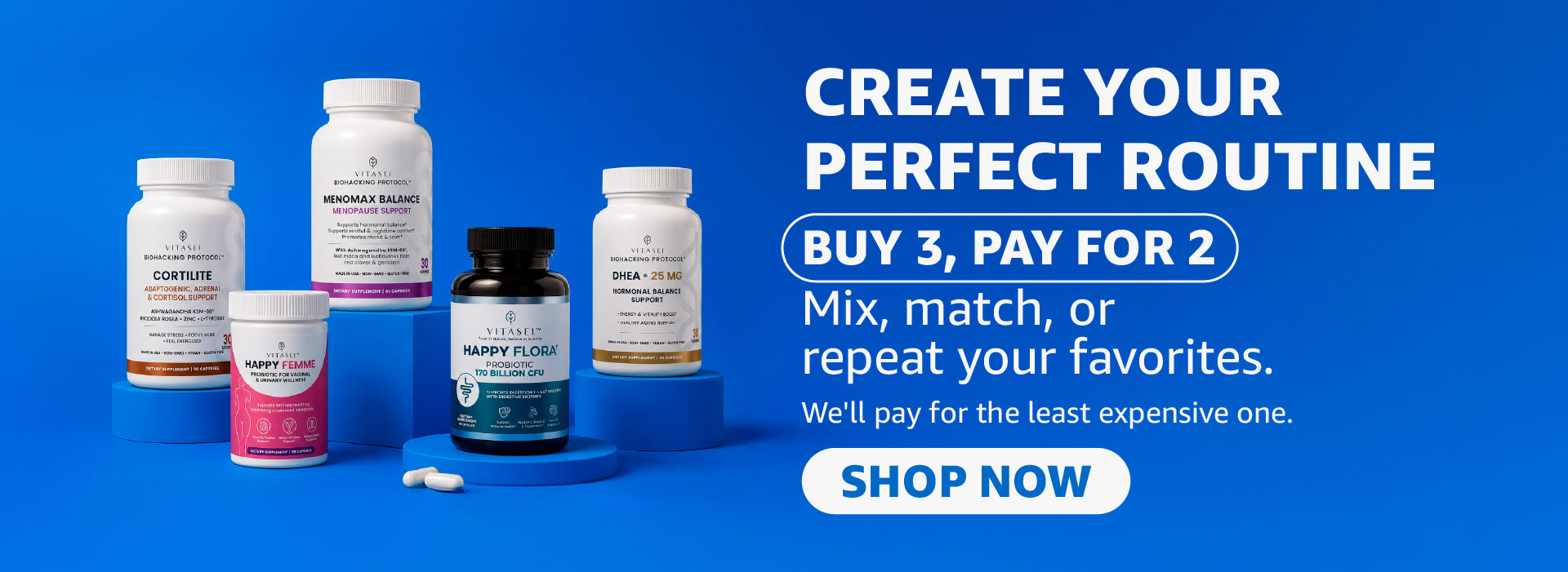 Create your perfect routine - Buy 3, pay for 2. Mix, match, or repeat your favorites.